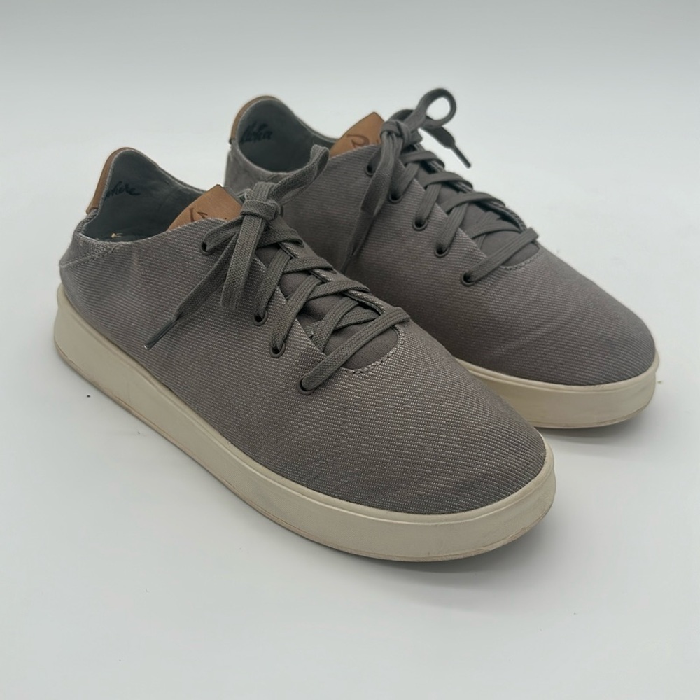 OluKai Lae‘ahi Lī Women's Cooler Gray Everyday Sneakers US W Size 9 EU 39 EUC